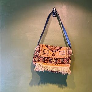 Vintage Carpet Shoulder Bag - Made in Italy